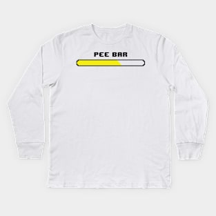 The Pee Bar (Light Colors) Kids Long Sleeve T-Shirt